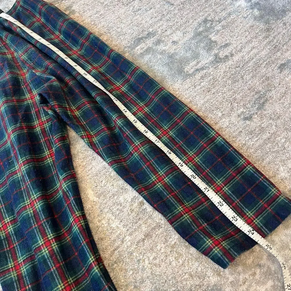 Vintage OshKosh B'gosh Patchwork Plaid Flannel Pajama Set 6